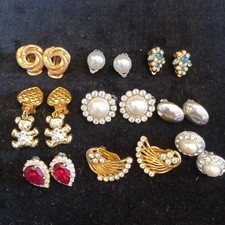 Ohrclips. Modeschmuck Konvolut