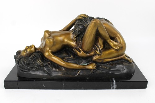 Bronze skulptur weiblicher - bronze,