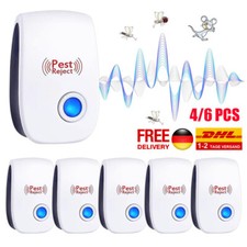 4/6X Electronic Ultrasonic Pest Reject Mosquito Cockroach Mouse Killer Repeller