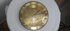 Alte Messing Wanduhr Atlanta Electric / Werk