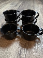 Tupperware  6 Tassen für Kinder Mokka Camping 125ml Schwarz NEU