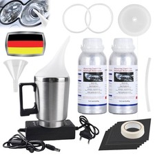 800g+800g Scheinwerfer Reparatur Set Aufbereitungsset Bedampfen Aufbereitung DE
