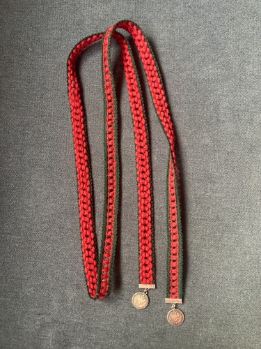 Trachtenband herren rot grün - herren, rot-grün