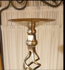 silberner kerzenständer xxl vintage