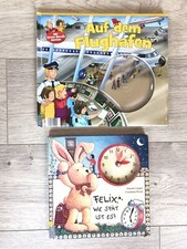 2 St Kinderbücher Lernbücher Vorlesebücher Flughafen Uhrzeit lernen tolle Gesch.
