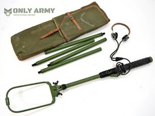 RAR Polnische Armee Metall / Minensuchgerät Set mit Canvas Ledertasche Detecting 