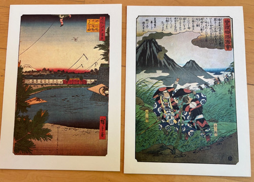 Kunstdruck hiroshige hundert - kunstdruck,