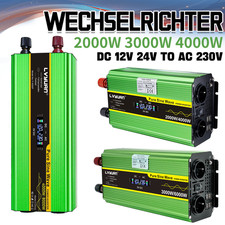 ​​2000W 3000W 4000W Reiner Sinus Wechselrichter 12V 24V zu 230V Spannungswandler