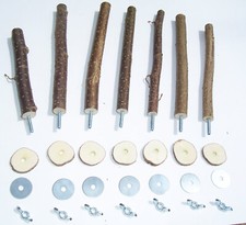 7 Sitzstangen für Vögel