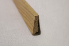 (a0)  1Stk 100cm Sockelleiste massiv Eiche 12x40mm Fußleisten Holzleisten