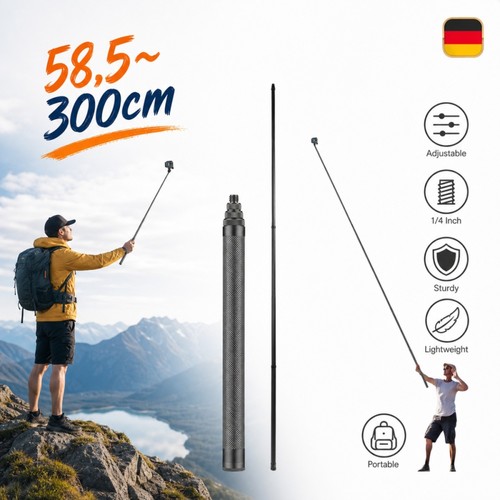 Invisible selfie stick stativ - invisible,
