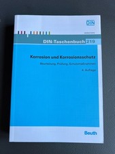 Korrosion & Korrosionsschutz Beurteilung Prüfung Schutzmaßnahmen DIN Taschenbuch