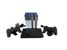 PS2 PlayStation 2 Slim Spielekonsole - Schwarz (SCPH-90004) XXL BUNDLE + SPIELE✅