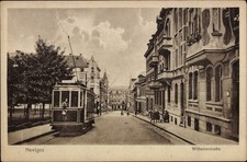 Ak Neviges Velbert Nordrhein Westfalen, Wilhelmstraße, Straßenbahn - 10837771