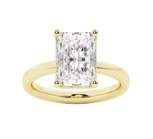 14k gelbgold kunstdiamanten - 14k,