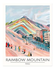 Regenbogenberg Peru Wandkunst