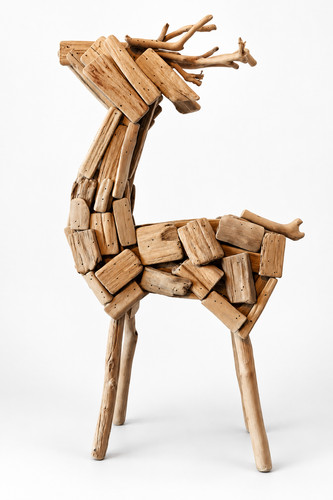 Treibholz figur holzskulptur - treibholz,