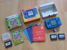 SNK Neo Geo Pocket Color Ocean Blue inkl. 3 Spiele