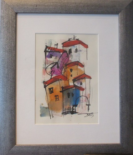 Italien stadt orig zeichnung - italien, orig.