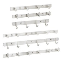 Hakenleiste echt Edelstahl Wandhaken Wandgarderobe Handtuchhalter Wandgarderobe