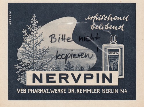 Berlin werbung 1956 - werbung, veb