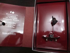 ROBBE & BERKING WEIHNACHTSSCHMUCK LEUCHTER GLOCKE 925 STERLING SILBER - OVP