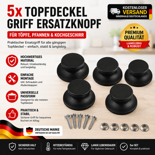 Topfdeckel griff - 5x,