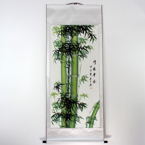 Rollbild bambus asiatische - bambus,