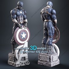 Printed resin captain - 3d,