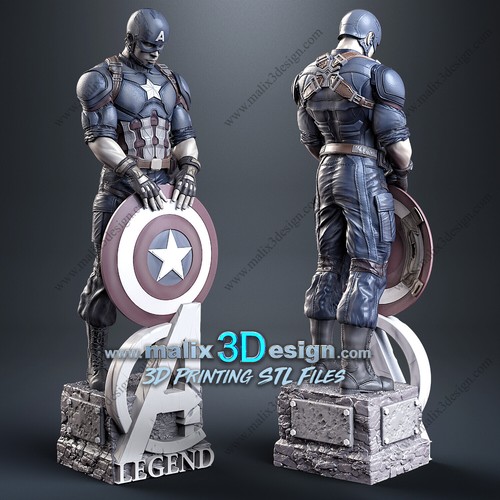 Printed resin captain - -,