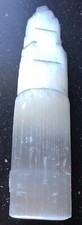 Selenite  Turm  20 Cm Höhe Ø ca. 5 cm. Deko