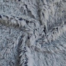 LUXUS Kunstfell Stoffmaterial - ZOTTIG HELLBLAU