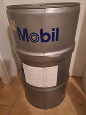 Mobil 1 Öl Fass 60L, Ölfass, Feuertonne, Tonne, Tisch,Hocker,Deko, Chabby silber