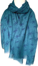 Libellenschal Damen türkis