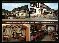 Ansichtskarte Hesborn /Hochsauerland, Gasthof-Pension Niggemann 