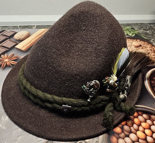 Trachtenhut braun loden - braun,