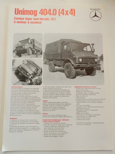 Original prospekt unimog 404 - unimog, 404.4