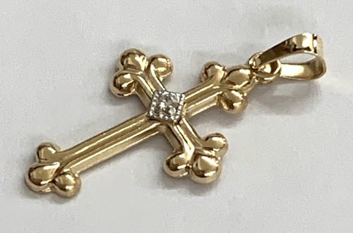 14k gelbgold diamant danty - diamant,