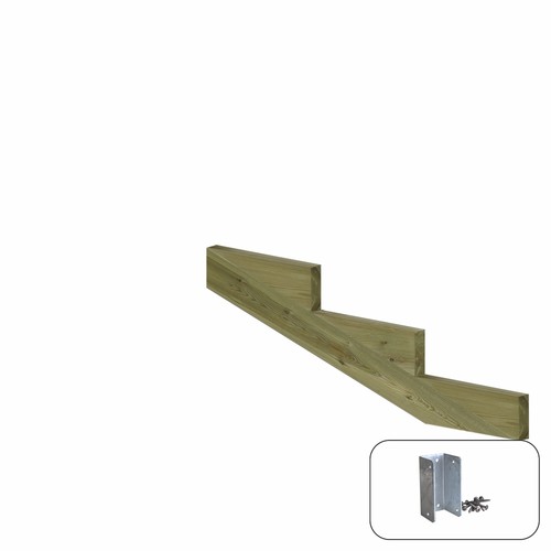 Treppenwange stufen holz - 3,