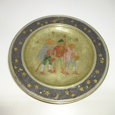 Deko Teller Wandteller mit Motiv aus Messing - ca. 23 cm Durchmesser