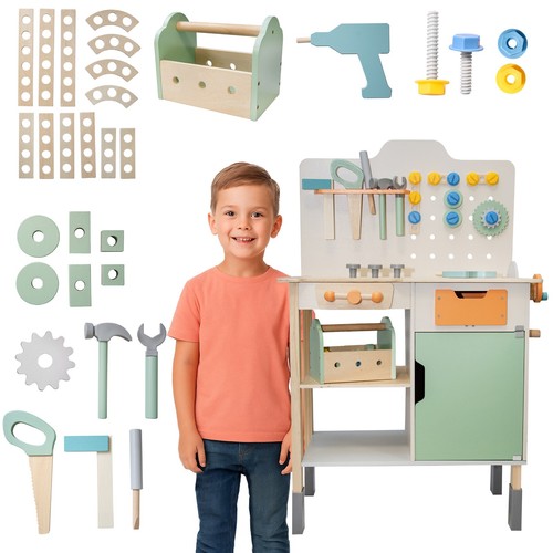 4iq kinder holz werkbank - kinder, holz-werkbank