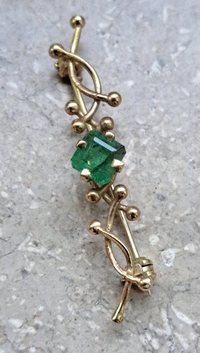 Vintage 14k gold brooch - vintage, pin