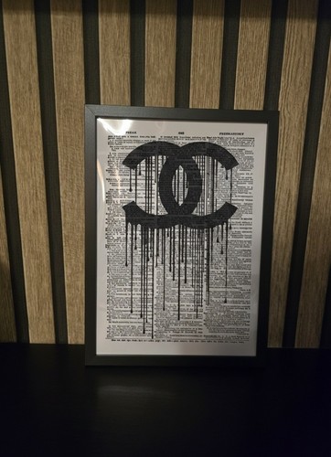 Chanel zeitung bild mit - mit, rahmen