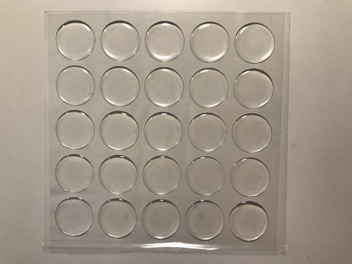 50x cabochons kuppel klar - 50x,