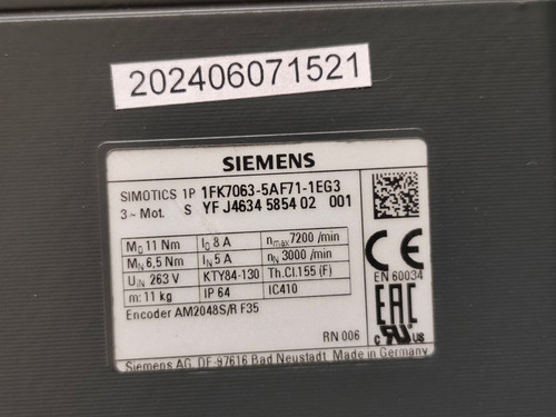 Siemens simotics 1fk7063 - siemens, 1p