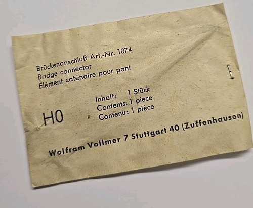 Vollmer brückenanschluß - vollmer, h0