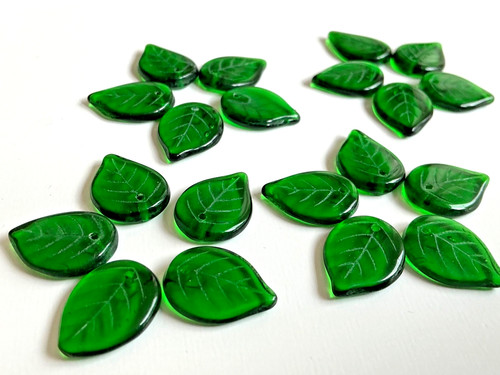 20x böhmische glasperlen - 20x,