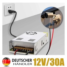 DC 12V 30A 360W Schaltnetzteil LED Netzteil Power Treiberadapter Transformator!