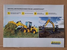 New Holland Baumaschinen für die Landwirtschaft  Prospekt Traktor Schlepper