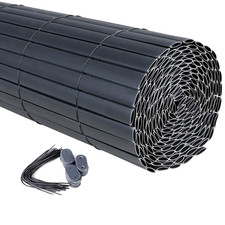 Sichtschutzmatte 160cm PVC Sichtschutzzaun Garten Sichtschutz Windschutz Grau